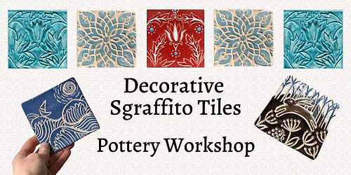 Decorative Sgraffito Tiles Pottery Workshop