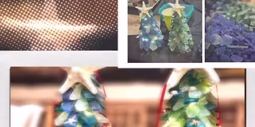 DIY Sea Glass Christmas Tree Craft \ud83c\udf84