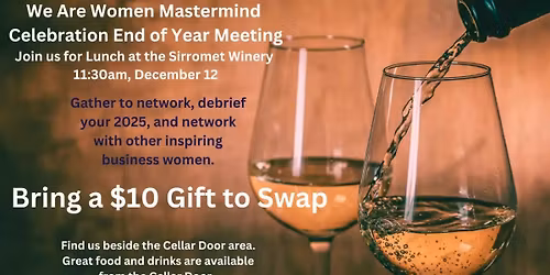 We Are Women Mastermind December Lunch