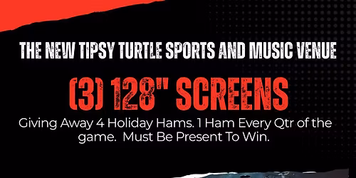 Packers vs. Bears PART 2 Party At Tipsy Turtle. (4) Hams For The Holiday Giveaway.