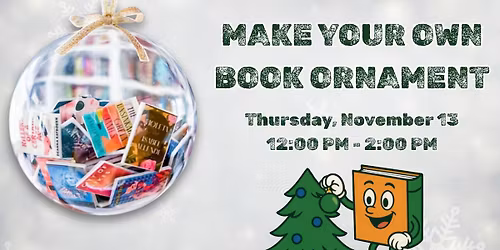 Adult Art Class: DIY Book Ornament