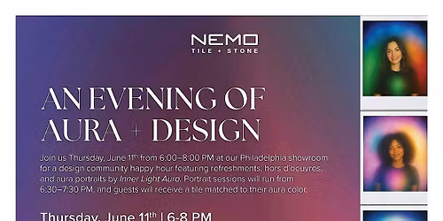 An Evening of Aura + Design: Happy Hour at Nemo Tile + Stone