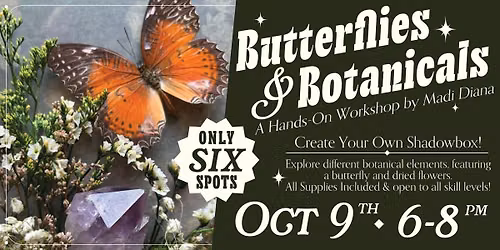 Butterflies & Botanicals: A Shadowbox Workshop