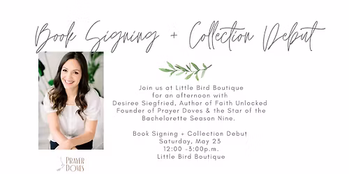 Desiree Siegfried: Book Signing & Collection Debut