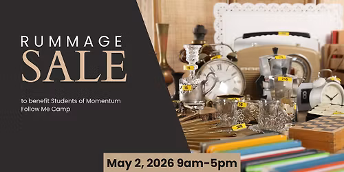 CHURCH-WIDE RUMMAGE SALE (Student Ministry Fundraiser)