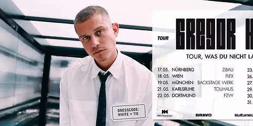 Gregor H\u00e4gele | TOUR, WAS DU NICHT LASSEN KANNST | 2026
