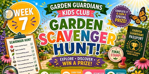 \ud83d\udd0e Garden Guardians Kids Club \u2013 Week 7: Garden Scavenger Hunt