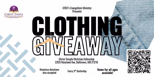 CTCF Monthly Clothing Giveaway