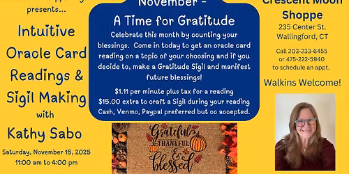 Intuitive Oracle Card Readings & Sigil Making