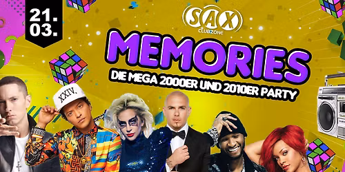Memories - Die 2000er und 2010er Party | 21.03.2026