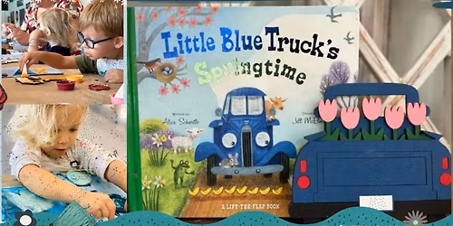 Toddler Time in Fernandina Beach | Little Blue Truck Springtime Story & Craft @ Paisley Grace Makery