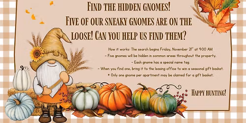 Gnome Hunt! \ud83e\uddda\ud83c\udffb\u200d\u2640\ufe0f\ud83c\udf83