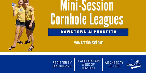 Late Fall Mini Session Cornhole Leagues in Alpharetta