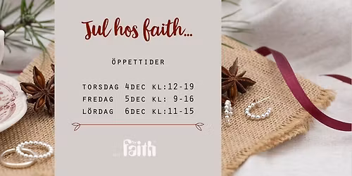 \u00d6ppet f\u00f6r julf\u00f6rs\u00e4ljning 4-6 december - V\u00e4lkommen till v\u00e5rt Showroom
