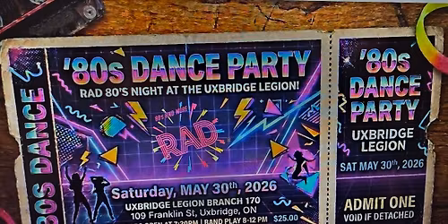 \u201880s Dance Party with RAD!