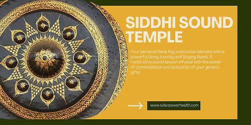 Siddhi Sound Temple: Your Life's Work Sphere