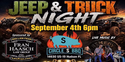 Sept. Jeep & Truck Night at Circle S 