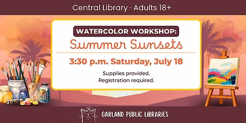 Watercolor Workshop: Summer Sunsets