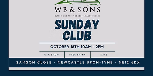 SUNDAY CLUB @ WB & SONS