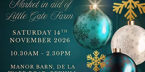 Christmas Gift Market in aid of Little Gate Farm