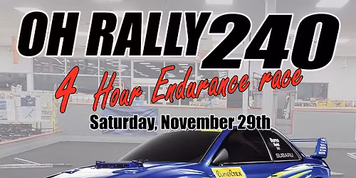 Oh Rally 240! 4 hour Tamiya TT-02 rally endurance race.