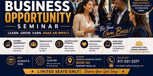 Free Business Opportunity Seminar