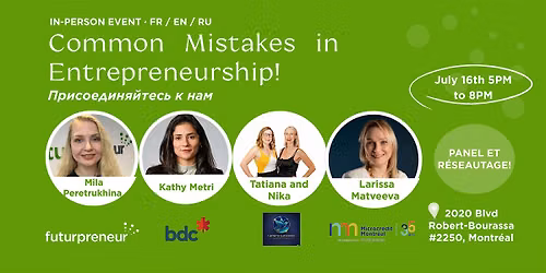 Common Mistakes in Entrepreneurship
