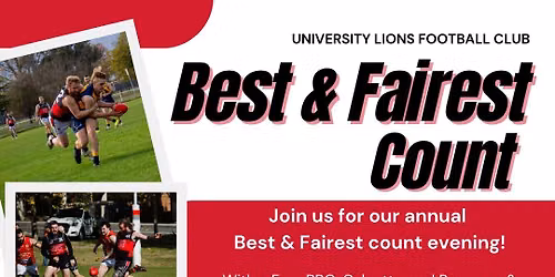 UTAS Lions FC Best & Fairest Presentation