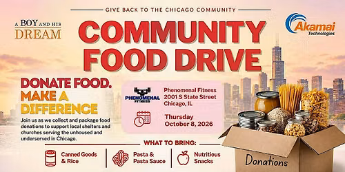 Danny Lewin Community Care Day Community Food Drive!!
