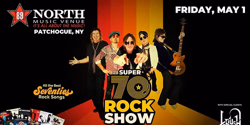 SUPER 70's ROCK SHOW at 89 NORTH, PATCHOGUE, NY with special guests KRUSH