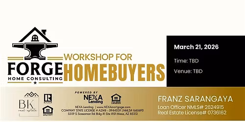 Workshop For Homebuyers, March 21
