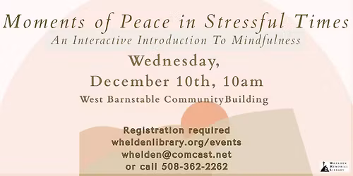 Mindfulness - Moments of Peace in Stressful Times
