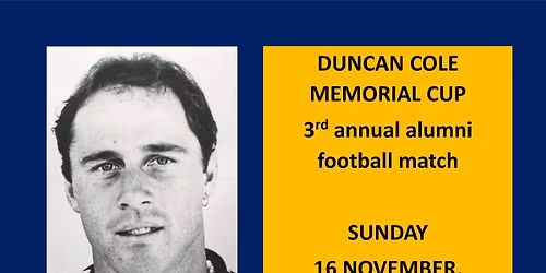 3rd Annual Cole Cup Alumni Football Match