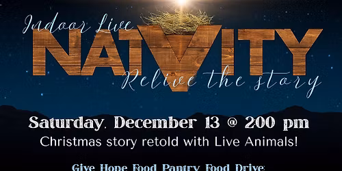 Indoor Live Nativity