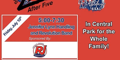 Live After Five July 10th- Jennifer Lynn Handling and Revolution Band