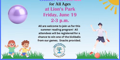 Summer Reading All Ages Program: Giant Kickball
