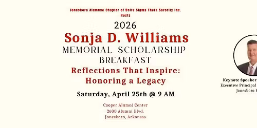 2026 Sonja D. Williams Memorial Scholarship Breakfast