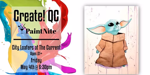 Paint Nite at City Loafers at The Current Davenport: Baby Yoda\/Grogu