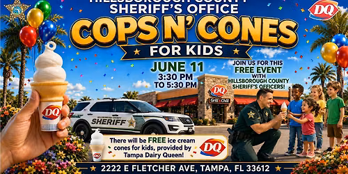 DQ "Cops N' Cones" With Hillsborough County Sheriff's Office