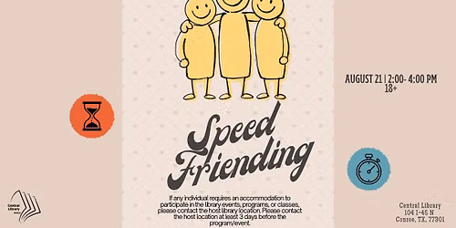Central Library: Speed Friending