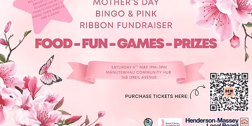 Mothers Day Bingo - Pink ribbon fundraiser