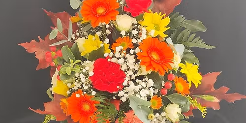create a floral pumpkin with me