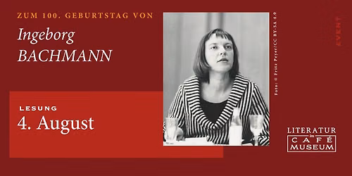 Lesung zum 100. Geburtstag von Ingeborg Bachmann \ud83d\udcda