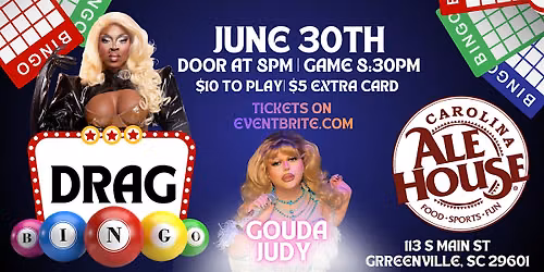 Drag Bingo @ Carolina Ale House