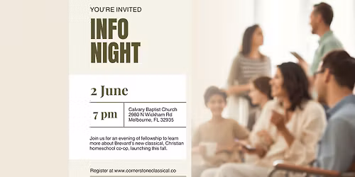 Co-op Info Night: Cornerstone Classical