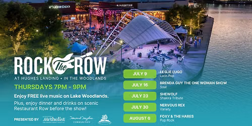 Rock The Row | Free Live Music on Lake Woodlands