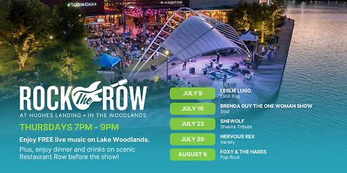 Rock The Row | Free Live Music on Lake Woodlands