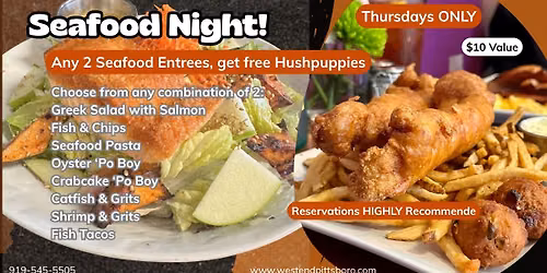 West End Kitchen Seafood Night