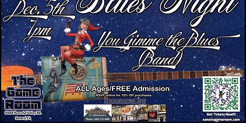 GAMES AND GROOVES: Live Music \u2013 You Gimme the Blues (Band)