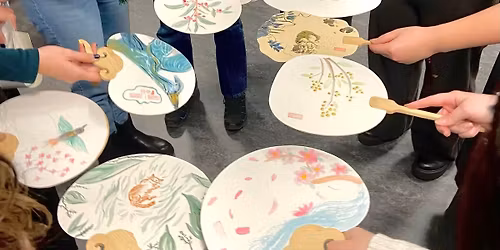 Chinese Flower-and-Bird Painting on Round Fans